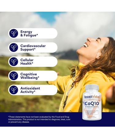 Research Verified CoQ10-100% Pure Extra Strength 300mg CoQ10 Improved Absorption and Bioavailability with Bioperine - Boost Antioxidant Levels, Improve Cardiovascular Health, 180 Vegan Capsules 60 Count (Pack of 3) - Buy Online on GoSupps.com