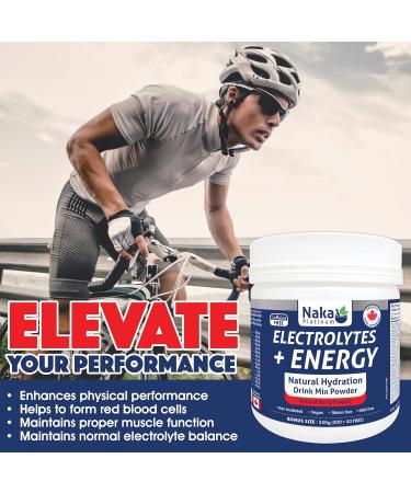 Naka Electrolytes + Energy Natural Hydration Drink Mix powder Berry Flavour Caffeine Free Botanical Boost with Beetroot Hawthorn Berry and Ginseng Made in Canada (200+50g FREE Powder) 250 g (Pack of 1) - Buy Online on GoSupps.com