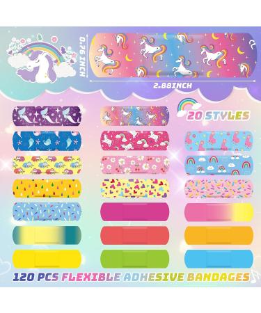 120 Kids Cartoon Bandages Bulk - Waterproof & Colorful Strips for Children's Cuts, Scrapes & Burns - Buy Online on GoSupps.com