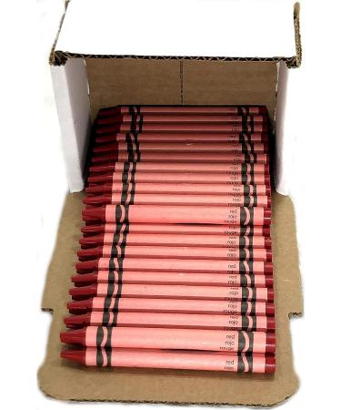 MinifigFans 50 Red Crayons Bulk - Single Color Crayon Refill - Regular Size - Buy Online on GoSupps.com