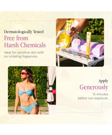 PoolBar SPF 30 Hydrating Mineral Body Sunscreen Cream for Women and Men Skin Care - Coconut Vanilla Scent Sun Care Vegan and Water Resistant Broad Spectrum Sunscreen 140 ml (4.7 Fl. Oz) (Pack of 3) - Buy Online on GoSupps.com