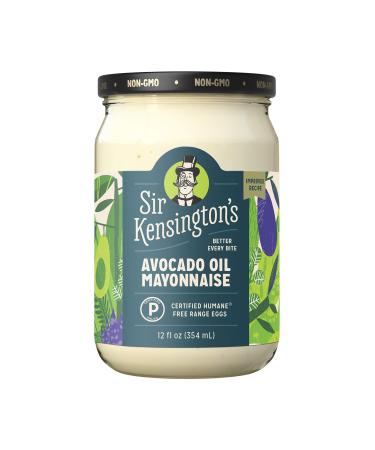 Sir Kensington's Mayonnaise Avocado Oil Mayo Keto Diet & Paleo Diet Certified, Gluten Free, Certified Humane Free Range Eggs, Shelf-Stable, 12 oz Mayonnaise 12 Fl Oz (Pack of 1)