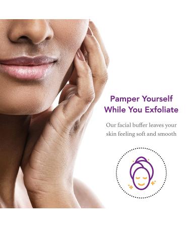 Hair Off Facial Buffer - All-Natural Pain & Chemical Free Hair Removal - Exfoliates Skin - Slows Regrowth - Travel-Friendly (Pack of 4) - Buy Online on GoSupps.com