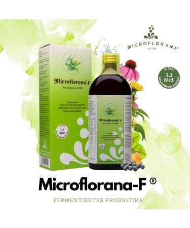 Microflorana Probiotics Fluid - Prediotics with Vitamins & Minerals - 500ml Dosing Aid for Colonization & Bacterial Strains - Trusted Since 1980 - Buy Online on GoSupps.com