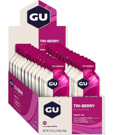 GU Energy Original Tri-Berry Sports Nutrition Gel - 24 Count - Buy Online on GoSupps.com