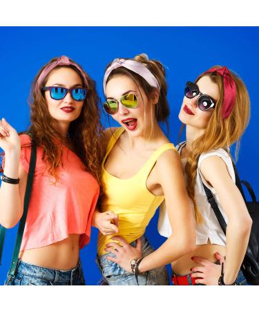 WILLBOND Silk Knot Headbands for Women Girls - 8 Pcs Topknot Solid Color Hair Accessories - Buy Online on GoSupps.com