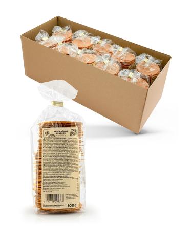 KoRo - Pizza Crackers 10 x 100 g - Crispy - Spicy - Ideal as a snack for parties and small cravings.