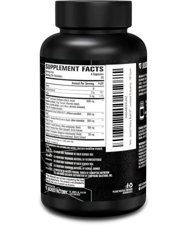 Jacked Factory Build-XT Max Muscle Builder for Men and Women - 120 Veggie Capsules - Buy Online on GoSupps.com
