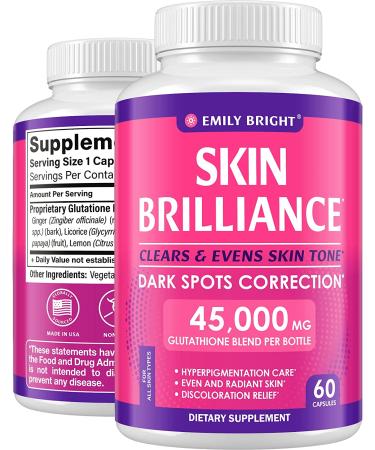 Emily Bright Skin Brilliance - 45000 mcg Glutathione - 60 Capsules