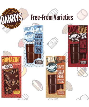 Danny's Chocolates Orange Swirl - 3 x 80g Multipack Chocolate Bars - Pack of 1 - Buy Online on GoSupps.com