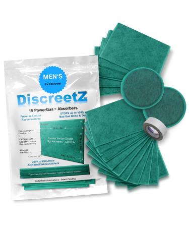 Men s Flatulence Pads End Odor & Noise Flatulence Relief Pads Aid's Flatulence Underwear for Men Gas Relief for Adults Charcoal Flatulence Pads Deodorize & Neutralize. Anti-Gag Gift PB-15 PB-15 10X-PowerGas Absorbers for Bad Gas Days