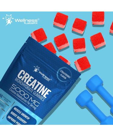 Creatine Gummies 5000mg 30 Servings Creatine Monohydrate Gummies - Third-Party Tested Creatine for Women Strawberry Flavor Creatine for Men Muscle Growth Strength and Recovery - Pack of 1 Strawberry 60 Count (Pack of 1) - Buy Online on GoSupps.com