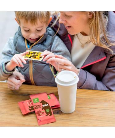 BEAR Fruit Rolls Saveur Fraise | 100% Ingr dients Naturels | Sans Sucres Ajout s | Go ter Sain pour Enfants & Adultes | 18 Sachets de 20g | 360g Strawberry 18 sachets - Buy Online on GoSupps.com