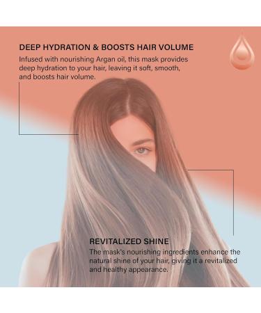 Moroccan Gold Series Deep Hydrating Argan Oil Hair Mask 18.6oz - Sulfate Free Hair Repair Treatment for Dry, Damaged, Color Treated, and Curly Hair - Enriched with Keratin - Natural Formula - Buy Online on GoSupps.com