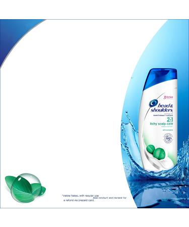 Head and Shoulders Itchy Scalp Care with Eucalyptus 2-in-1 Anti-Dandruff Shampoo + Conditioner 13.5 Fl Oz - Pack of 1 - Buy Online on GoSupps.com