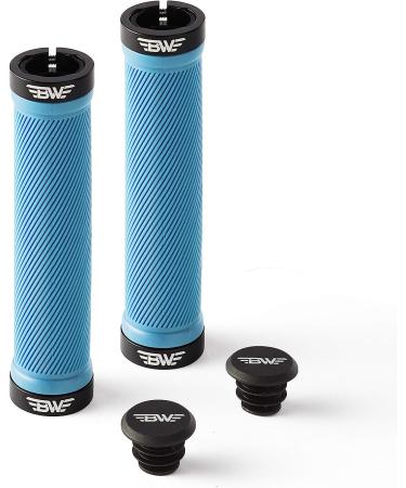 BW Chainline Grips: Dual Lock-On MTB Bike Handlebar Grips in Blue - Buy Online on GoSupps.com