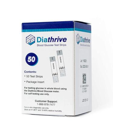 Diathrive Blood Sugar Test Kit | Glucometer with 100 Test Strips & Lancets - Buy Online on GoSupps.com