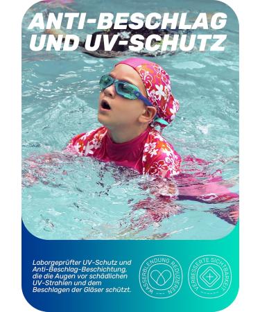 Capas Children's Swimming Goggles - 2 Pack Waterproof Anti-Fog & UV Protection for Ages 4-12 | Jelly Beans Series #02 - Buy Online on GoSupps.com