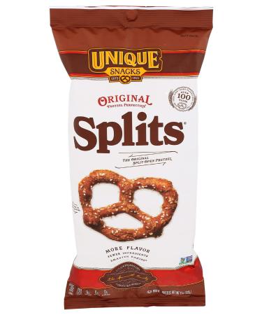 Unique Snacks Original Splits Pretzels, Delicious Homestyle Baked, Certified OU Kosher and Non-GMO, No Artificial Flavor, 11 Oz Bags (Pack of 3) 11 Ounce (Pack of 3) Original Splits