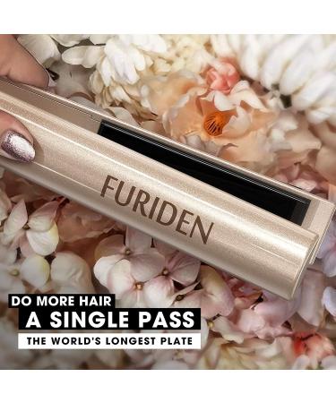 2-in-1 Hair Straightener & Curler for Black Women - Professional Ionic Flat Iron, 1 Inch Gold - Buy Online on GoSupps.com
