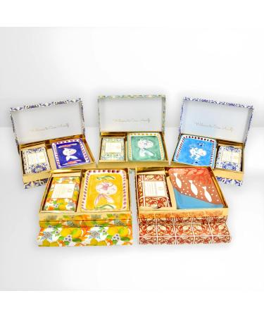 Natural Vegan Soap Bar Gift Set - 100% Organic Gluten Free Cruelty Free | Made in Italy - Acqua Marine - Buy Online on GoSupps.com