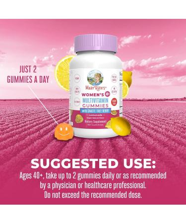 MaryRuth's Women's 40+ Multivitamin - Vegan & Sugar-Free Immune Support | Chasteberry, Hair, Skin & Nails | 60 Gummies - Buy Online on GoSupps.com