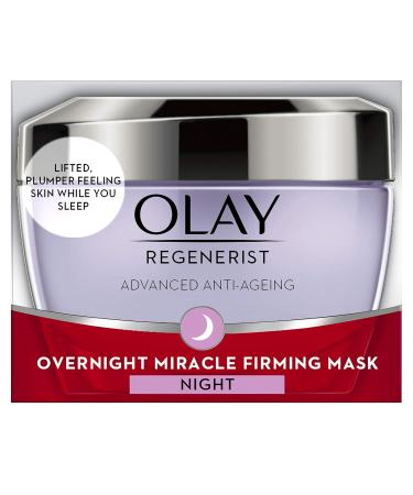 Olay Regenerist Night Cream & Firming Miracle Mask | Anti-Aging Face Mask with Niacinamide & Peptides - 50ml - Buy Online on GoSupps.com