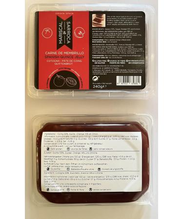 Pack of Quince Paste 2 x 240g Mariscal & Sarroca Original and Orange - Buy Online on GoSupps.com