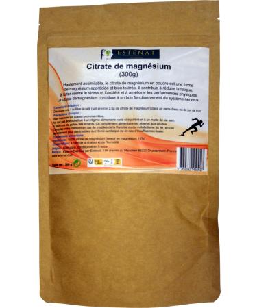 Pure Magnesium Citrate 300G | 2500 mg | 4 Months Treatment | Energy & Rapid Recovery | High Bioavailability | Sports Ally |