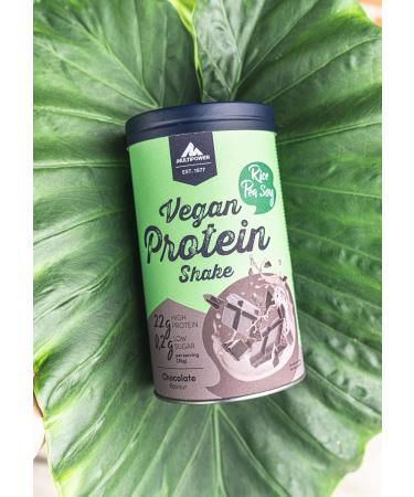 Multipower Vegan Protein Shake Powder 420g - 100% Herbal Chocolate Protein for Post-Workout Recovery | International Shipping - Buy Online on GoSupps.com