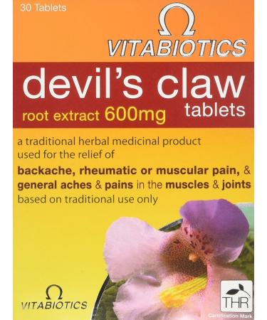 Vitabiotics Devil's Claw Root Extract 600mg 30 Tablets by Vitabiotics