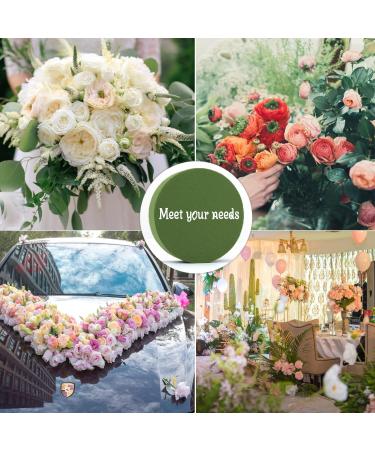 4.3 Round Floral Foam Blocks for Flower Arrangements - Wet/Dry Green Plant Foam for Fresh Flowers - Buy Online on GoSupps.com