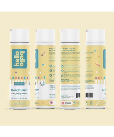 Hello Bello Premium Conditioner | Ultra Mild Moisturizing Plant-Based for Babies & Kids | Birthday Bash Scent | 10 FL Oz - Buy Online on GoSupps.com