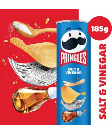 Pringles Salt & Vinegar Sharing Crisps 185g - Buy Online on GoSupps.com
