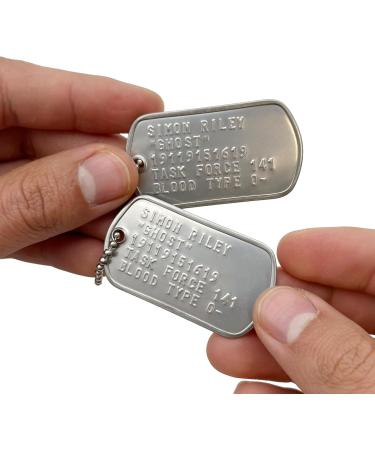 Simon 'Ghost' Riley US Military Dog Tags - Replica Collector's Item - Buy Online on GoSupps.com