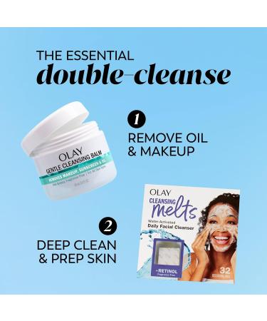 Olay Gentle Cleansing Balm - Fragrance Free Makeup Remover | Hydrating Face Cleanser for Makeup Sunscreen & Oil (3.4 fl oz) - Buy Internationally - Buy Online on GoSupps.com