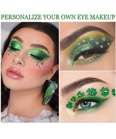 CAHIUYOA Green Eyeshadow Palette - 15 Shades of Forest Emerald Green & Yellow Glitter Makeup for Long-Lasting, Colorful Eye Looks - Matte & Glitter Formulas for Women & Girls - Buy Online on GoSupps.com