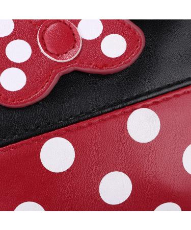 Yiwoo Cute Black Leather Makeup Bag - Travel Handbag with Zipper | Stylish Purse for Cosmetics - Buy Online on GoSupps.com