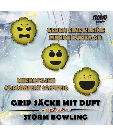 EMAX Bowling Accessories: Storm Grip Bag Scented Grip Sack Rosin Bag & Angry Stormoji Grip Ball - Shop Globally! - Buy Online on GoSupps.com