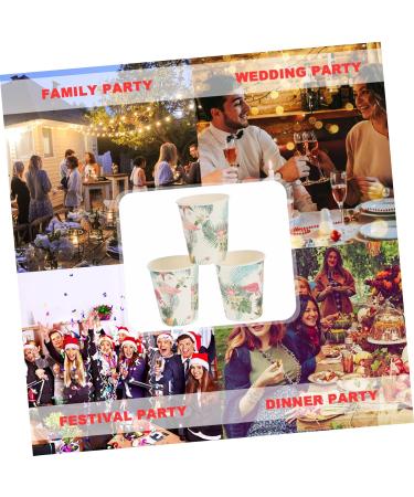 Abaodam 18pcs Flamingo Cake Wai Cake Decoration Hot Coffee Cups Flamingo Paper Cups The Summer Mouthwash Cup - Buy Online on GoSupps.com