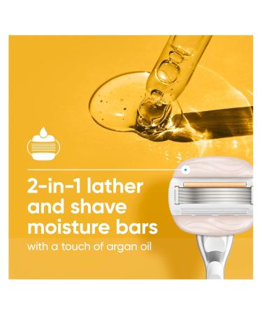 Venus MoistureGlide Women's Razor Blades With Built in Shave Gel Bars Blade Refills - 7 Razor - Buy Online on GoSupps.com