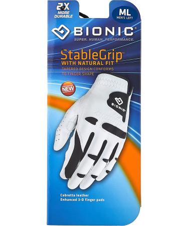 BIONIC Men's StableGrip Golf Glove - White, X-Large - Buy Online on GoSupps.com