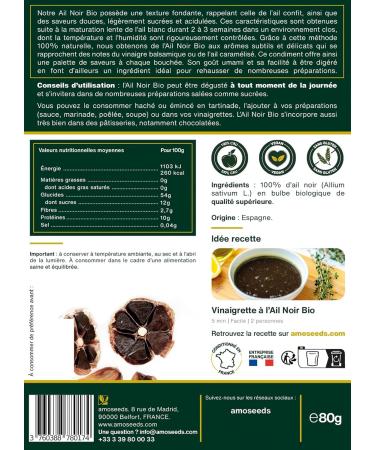 Organic Black Garlic 2 Heads Whole Pods | Fermented Umami Sweet Taste | Superior Quality | 100% Natural and Organic - Buy Online on GoSupps.com
