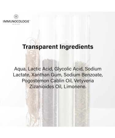 IMMUNOCOLOGIE Exfoliating Lotion - Gentle Face Exfoliator Lotion with Glycolic and Lactic Acids Achieve Minimized Pores and Radiant Skin - 3.4 fl oz/100 ml - Buy Online on GoSupps.com