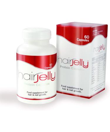 HAIRJELLY- Hair Growth Supplement. Ideal protein supplement for suffers from: fine thinning or weak hair. Hair which is thinning due to breakage or hair loss due to dietary problems. - Buy Online on GoSupps.com