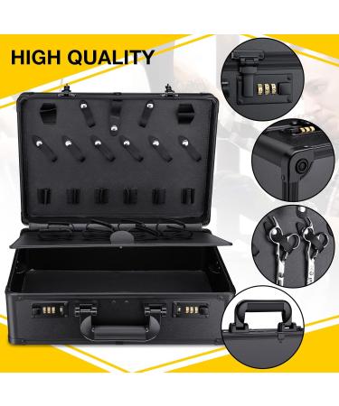 Shop Noverlife Large Barber Carrying Case w/Code Lock | Ultimate Hairdresser Toolbox Organizer for Stylists & Groomers - Portable Travel Suitcase - Buy Online on GoSupps.com