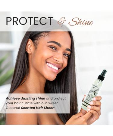 Coconut Scented Hair Sheen Spray for All Types of Hair 4oz | Alcohol Free Hair Shine Spray for Natural & Chemically Treated Hair | Hydrating Hair Oil Spray for Dry Damaged Hair. - Buy Online on GoSupps.com