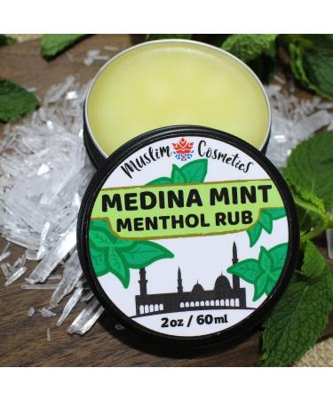 Medina Mint Menthol Rub Cream - 100% Natural & Organic Arnica - Petroleum-Free Chest Rub - Long Lasting - Made in Canada - Muslim Cosmetics - 2oz - Buy Online on GoSupps.com