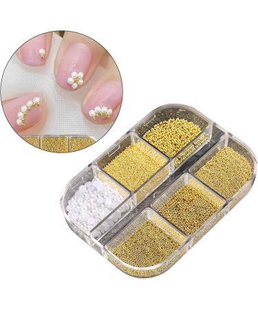 6 3D for Acrylic Nails Steel Beads Mixed DIY Decorations Art - Buy Online on GoSupps.com