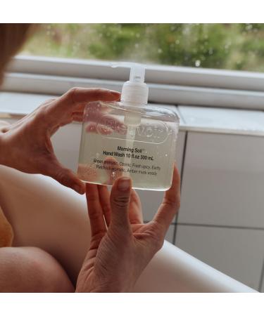 Pleuvoir Morning Soil Hand Wash 10 fl.oz | Moisturizing & Vegan | Cruelty-Free for Sensitive Skin | Amber Musk & Woody Scent - International Shipping Available - Buy Online on GoSupps.com